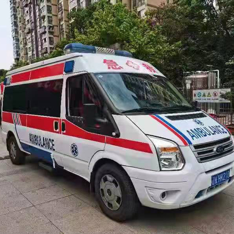 东明长途救护车护送病人返乡